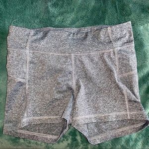 Gray spandex shorts